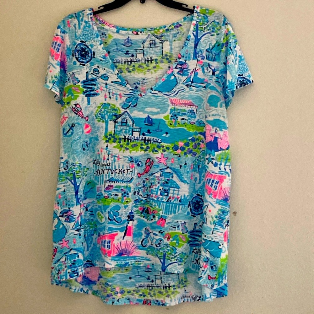 Lilly Pulitzer Etta V Neck Top